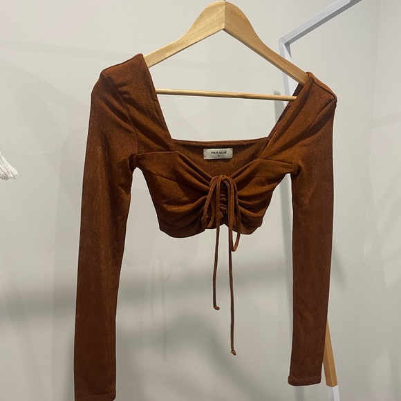 FIRST MUSE 🧡 TALIA TIE FRONT TOP 🧡 - Picture 12 of 13